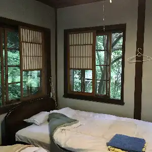3️⃣静の間(Forest suite) 書斎ルーム付き洋室ツインベッド (定員6名)